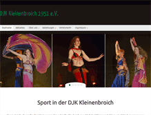 Tablet Screenshot of djkkleinenbroich.de